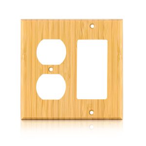 Duplex Outlet/Rocker-Wooden