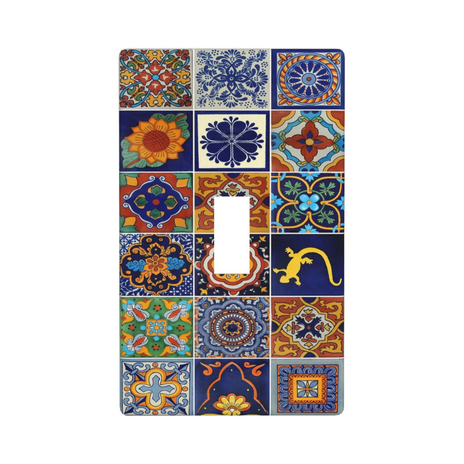 1Pcs Mexican Ceramic Tiles Wall Plates decorative light switch cover plate Light Switch Cover Plate Decorative Wall Plate outlet covers wall plate