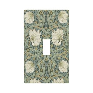 1Pcs Vintage Green Floral Wall Plates decorative light switch cover plate Light Switch Cover Plate Decorative Wall Plate outlet covers wall plate