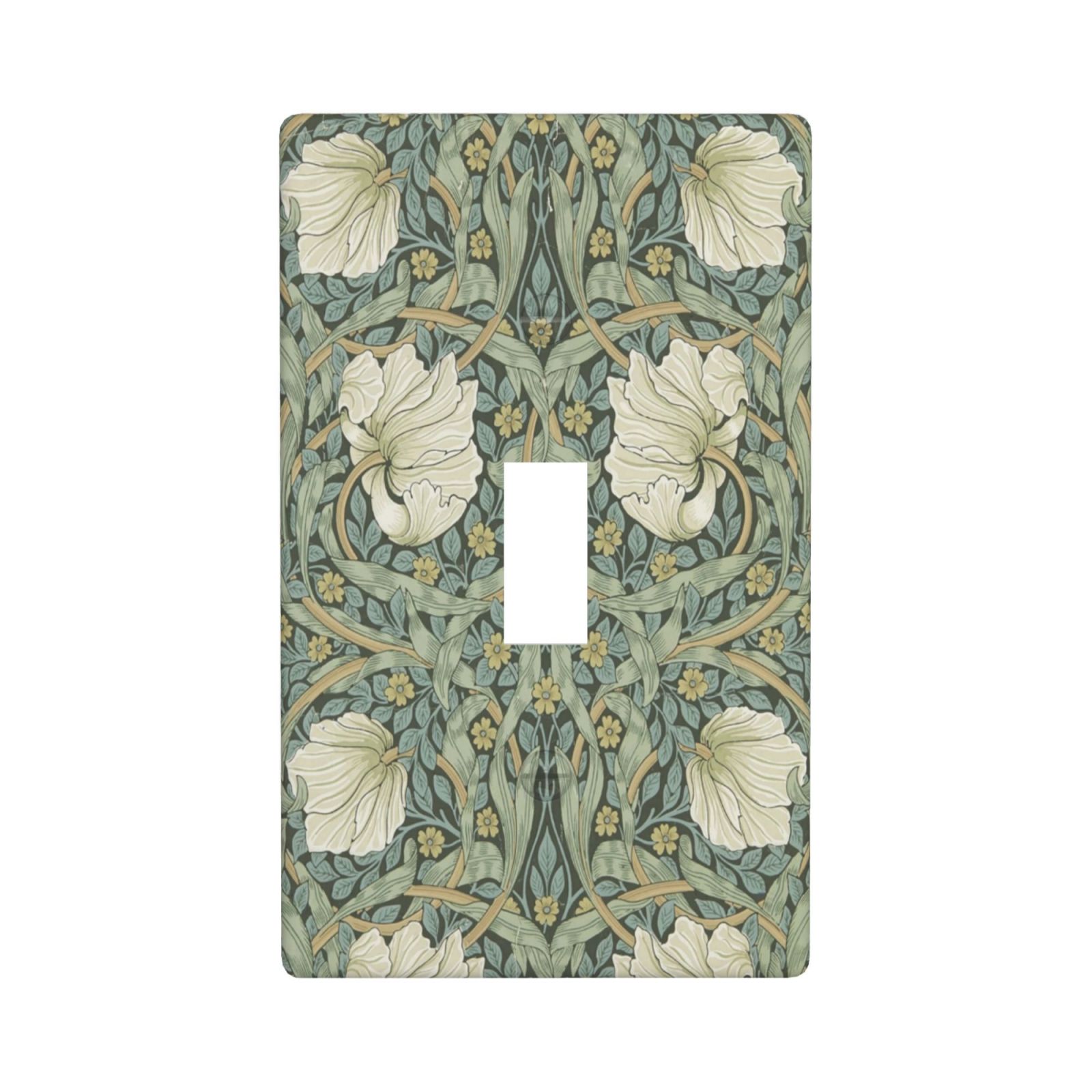1Pcs Vintage Green Floral Wall Plates decorative light switch cover plate Light Switch Cover Plate Decorative Wall Plate outlet covers wall plate