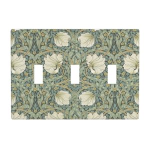 1Pcs Vintage Green Floral Wall Plates decorative light switch cover plate Light Switch Cover Plate Decorative Wall Plate outlet covers wall plate