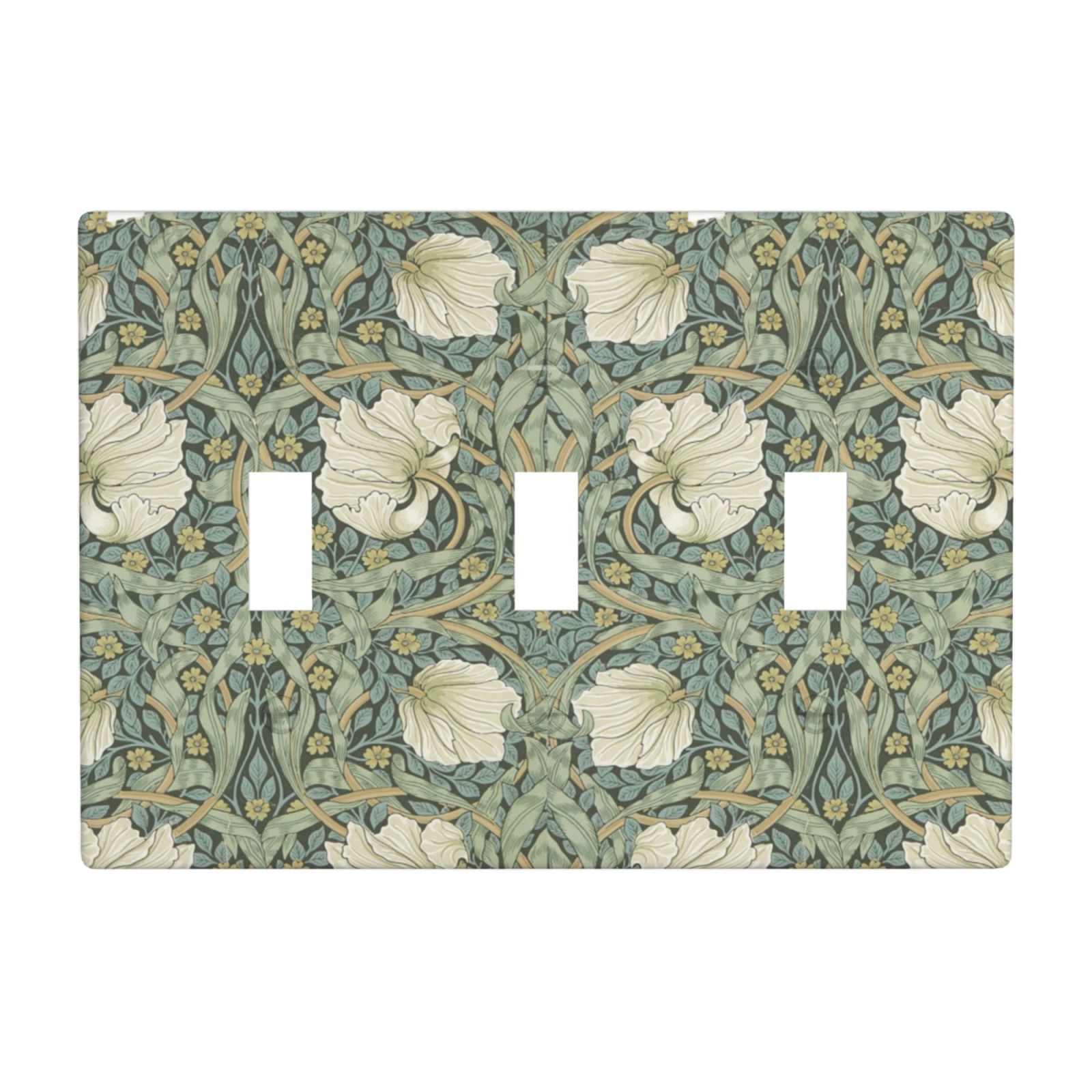 1Pcs Vintage Green Floral Wall Plates decorative light switch cover plate Light Switch Cover Plate Decorative Wall Plate outlet covers wall plate
