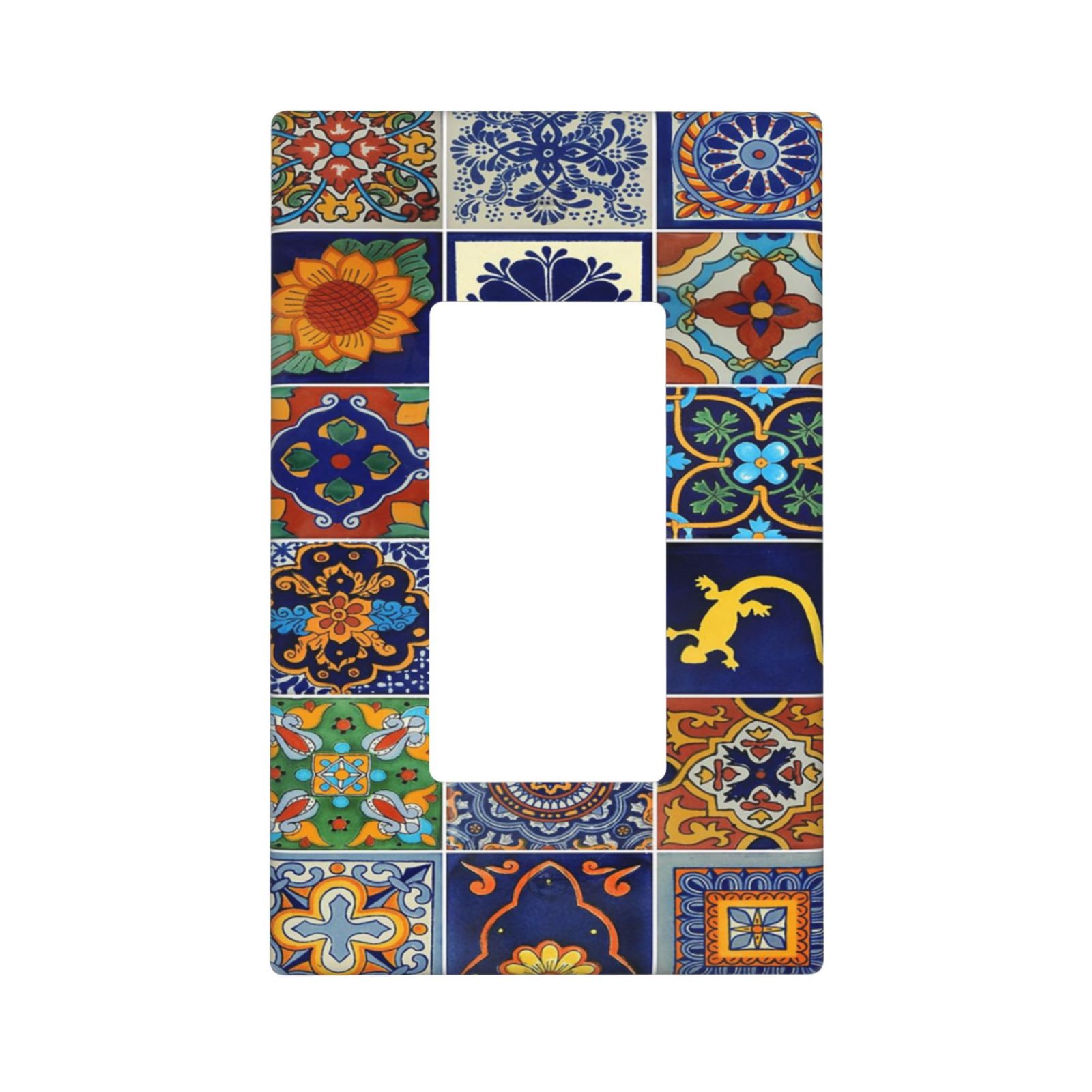 1Pcs Mexican Ceramic Tiles Wall Plates decorative light switch cover plate Light Switch Cover Plate Decorative Wall Plate outlet covers wall plate