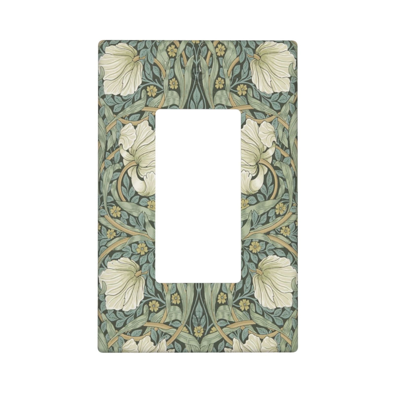 1Pcs Vintage Green Floral Wall Plates decorative light switch cover plate Light Switch Cover Plate Decorative Wall Plate outlet covers wall plate