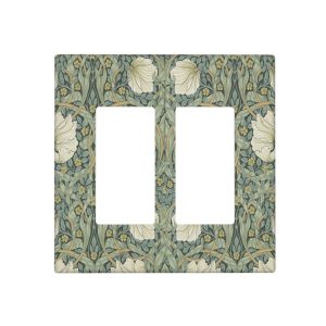 1Pcs Vintage Green Floral Wall Plates decorative light switch cover plate Light Switch Cover Plate Decorative Wall Plate outlet covers wall plate