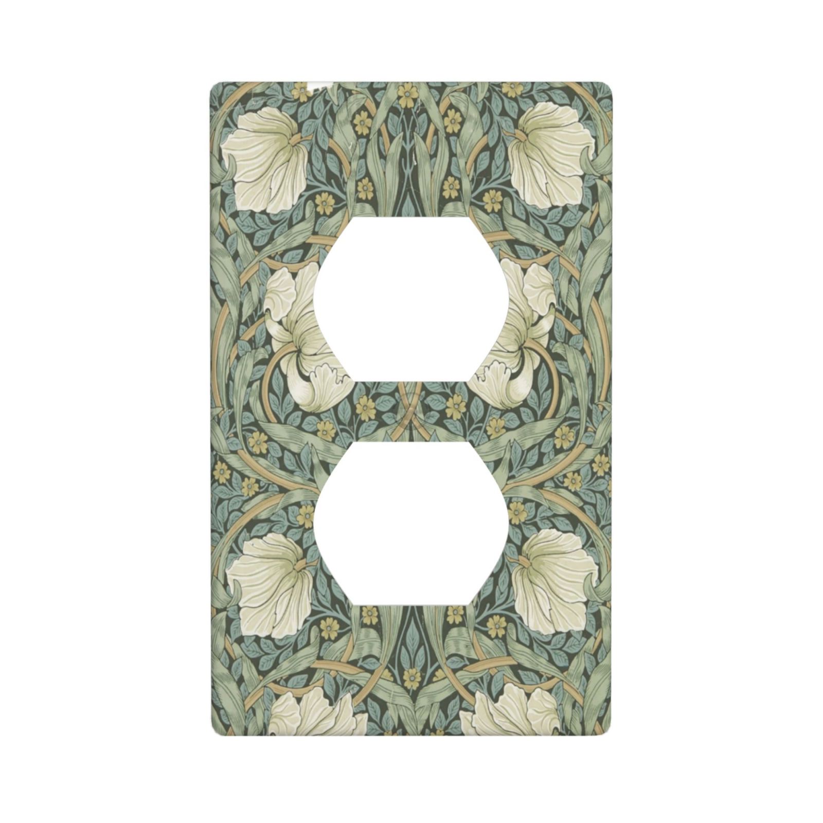 1Pcs Vintage Green Floral Wall Plates decorative light switch cover plate Light Switch Cover Plate Decorative Wall Plate outlet covers wall plate