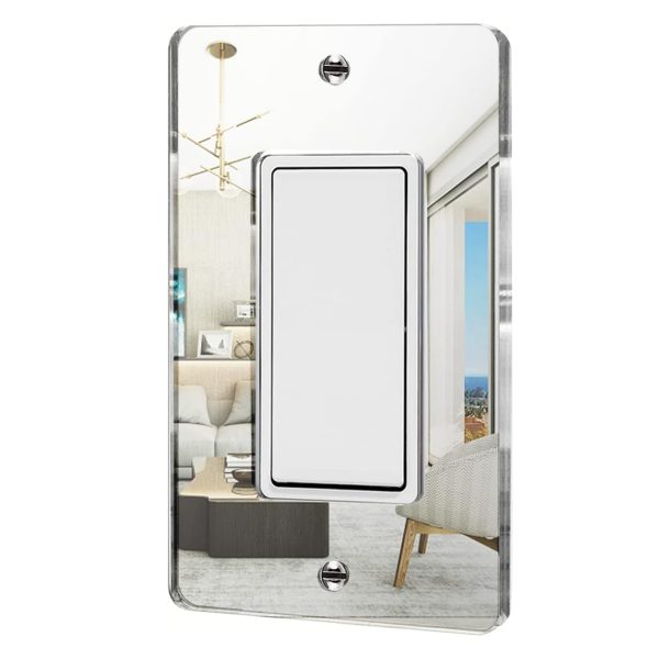Mirror Outlet Covers Durable Light Switch Plates Acrylic Mirrored Wall Plate Decorative Wall Outlet Cover Wall Plates For Electrical Outlets