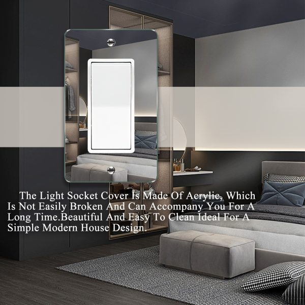 Mirror Outlet Covers Durable Light Switch Plates Acrylic Mirrored Wall Plate Decorative Wall Outlet Cover Wall Plates For Electrical Outlets - Image 4