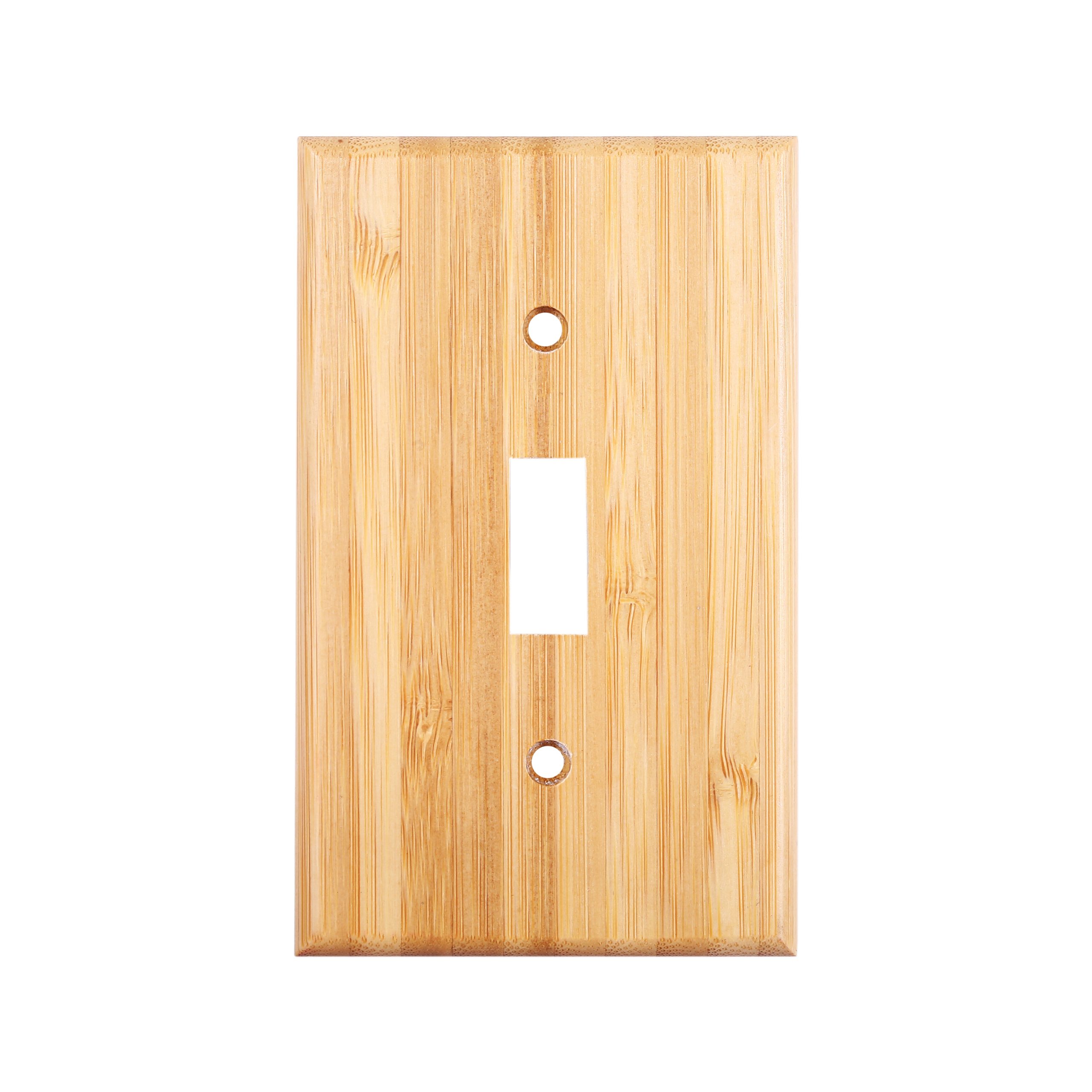 Solid Wood Double hole Outlet Light Switch Plat Bamboo Light Switch Cover Quality Raw Wooden Decorative Bedroom Kitchen Home Decor