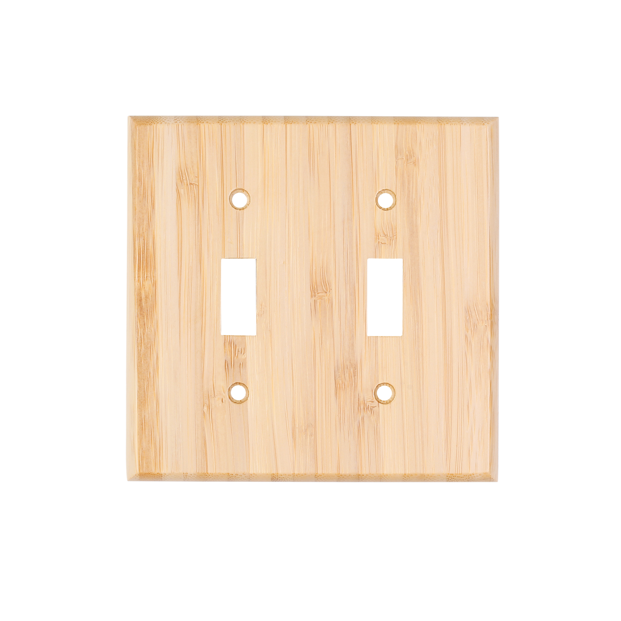 Solid Wood Double hole Outlet Light Switch Plat Bamboo Light Switch Cover Quality Raw Wooden Decorative Bedroom Kitchen Home Decor