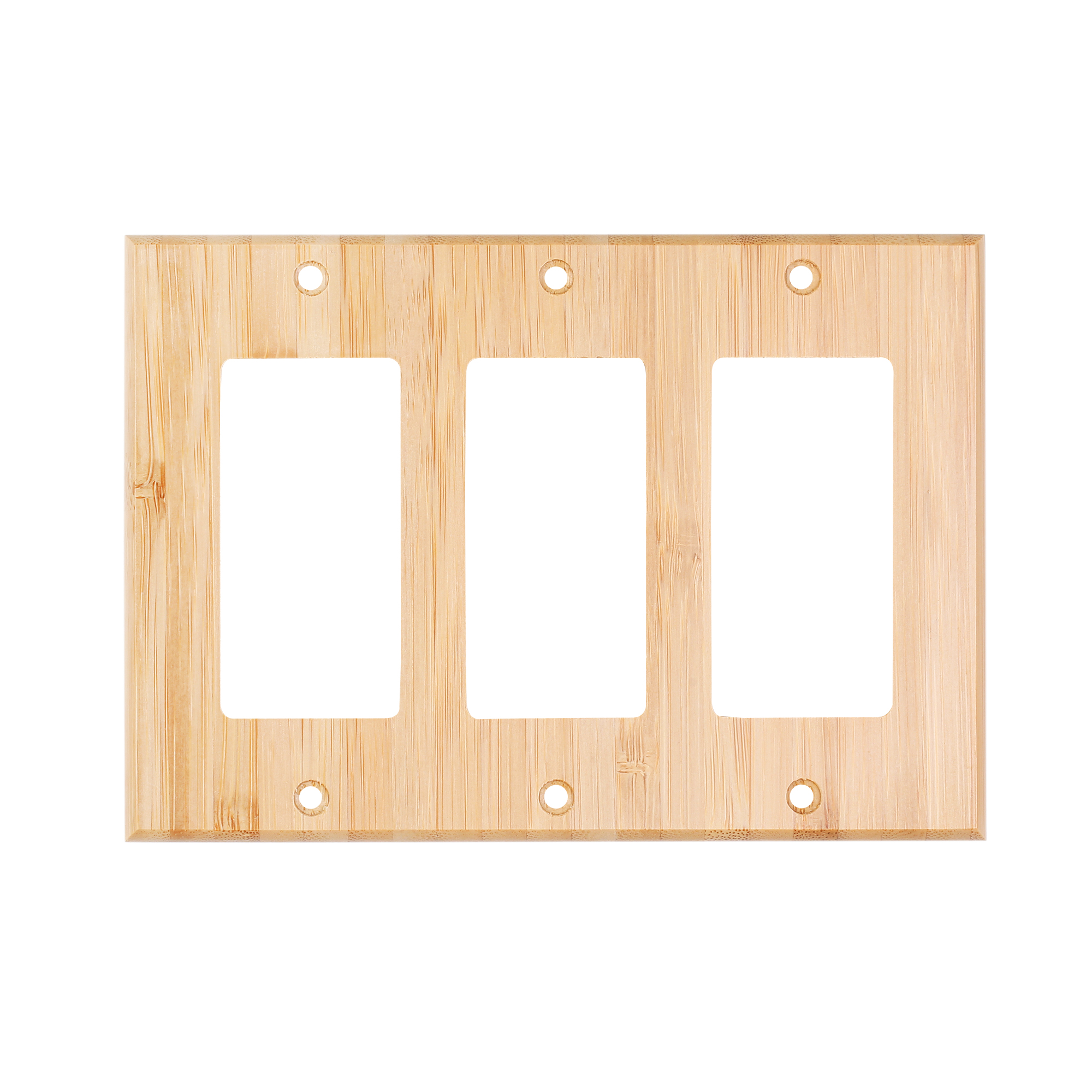 Solid Wood Double hole Outlet Light Switch Plat Bamboo Light Switch Cover Quality Raw Wooden Decorative Bedroom Kitchen Home Decor