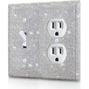 Switch/Duplex Receptacle Outlet-Rhinestone