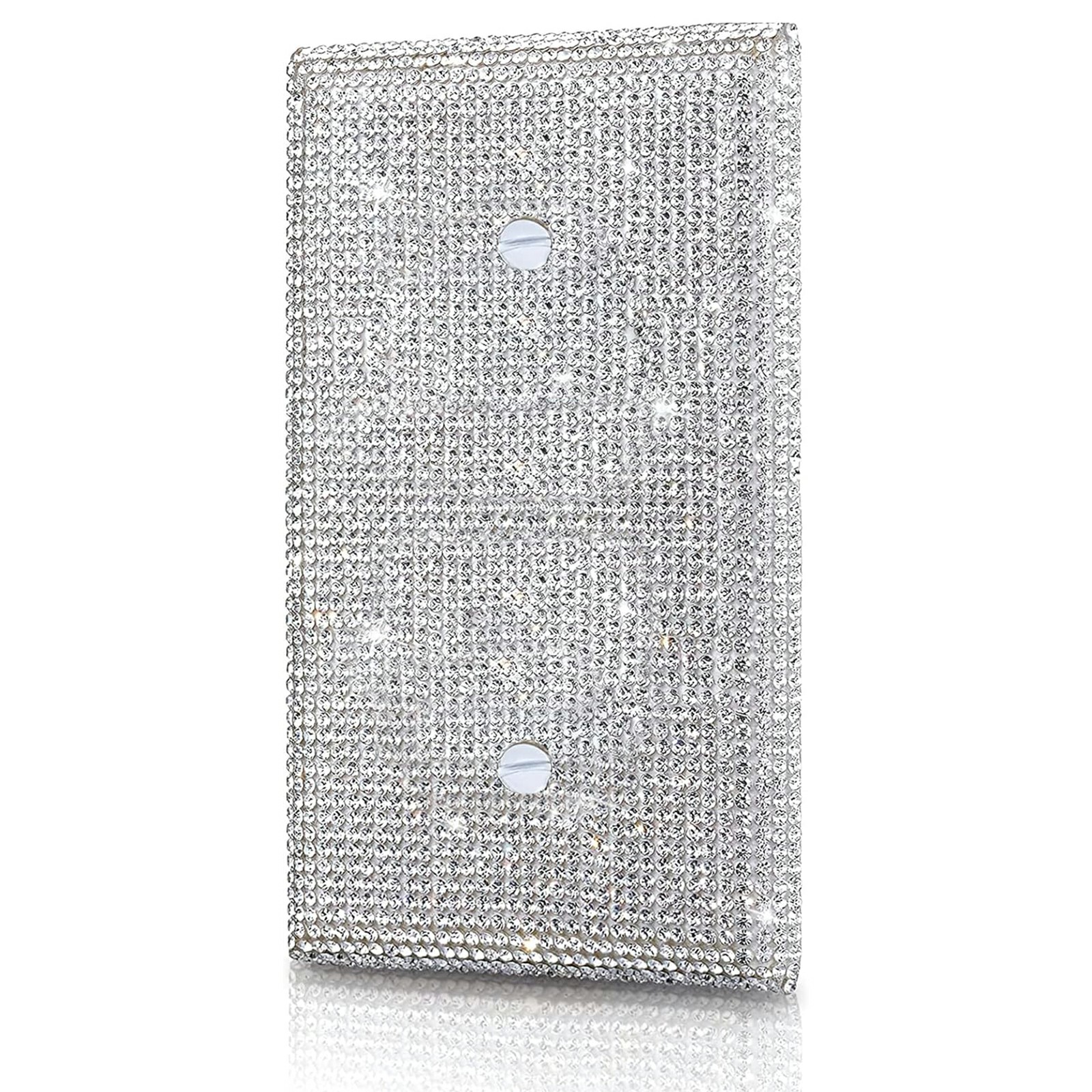 Shiny Silver Rhinestones Wall Plates Light Switch Cover Plate Decorative Wall Plate Single Toggle
