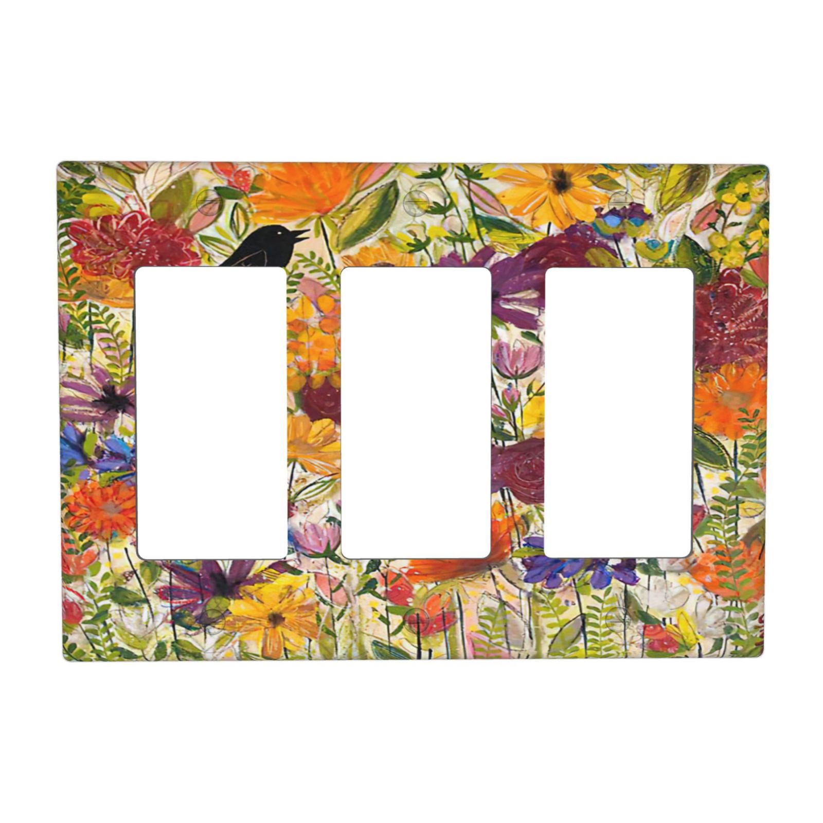 1Pcs Beautiful summer evening Wall Plates decorative light switch cover plate Light Switch Cover Plate Decorative Wall Plate outlet covers wall plate
