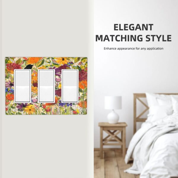 1Pcs Beautiful summer evening Wall Plates decorative light switch cover plate Light Switch Cover Plate Decorative Wall Plate outlet covers wall plate - Image 4