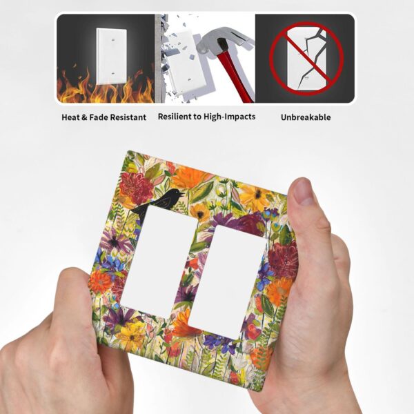 1Pcs Beautiful summer evening Wall Plates decorative light switch cover plate Light Switch Cover Plate Decorative Wall Plate outlet covers wall plate - Image 4