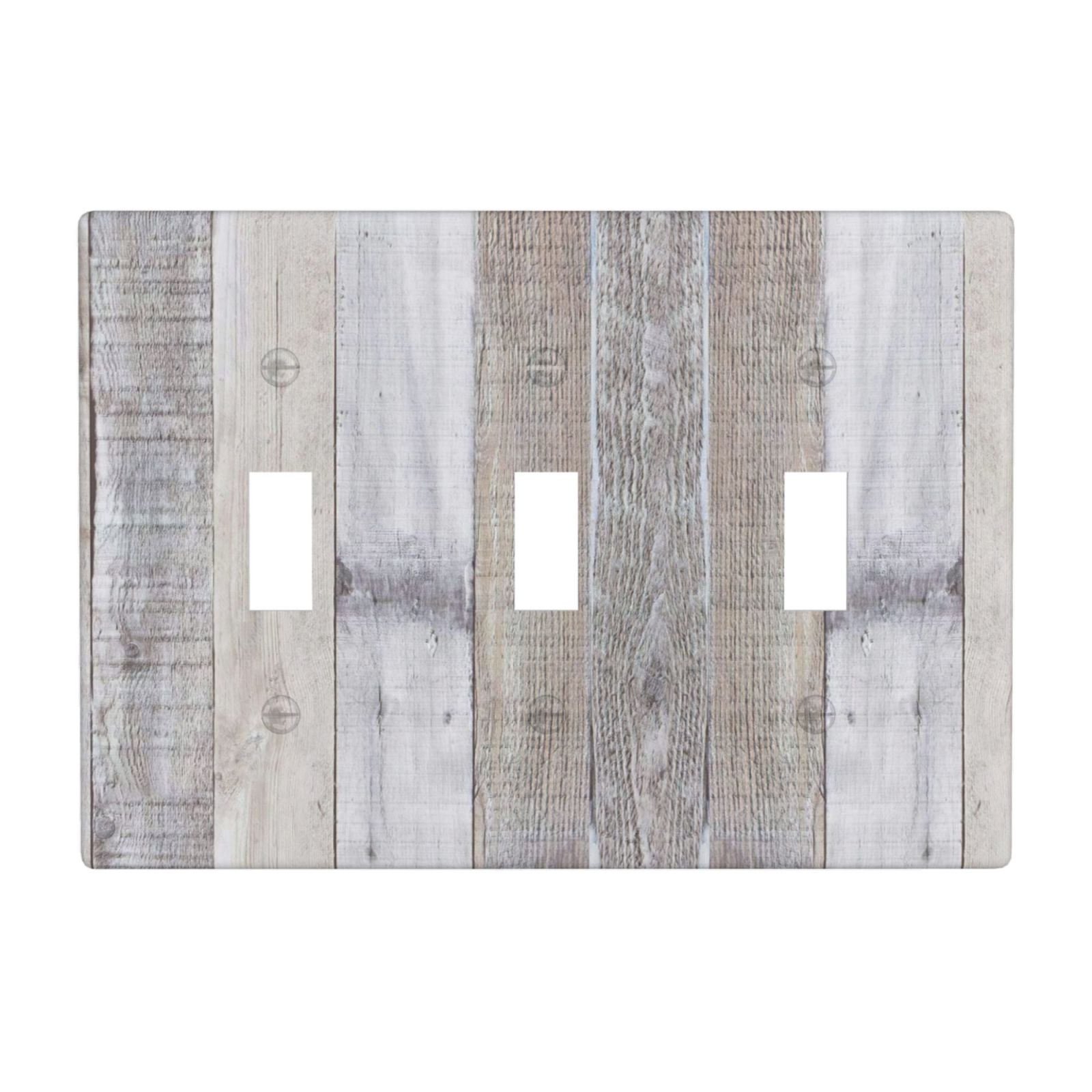 1Pcs White Gray Wood Wooden Grain Wall Plates decorative light switch cover plate Light Switch Cover Plate Decorative Wall Plate outlet covers wall plate
