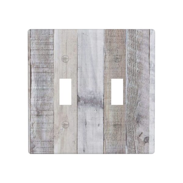 1Pcs White Gray Wood Wooden Grain Wall Plates decorative light switch cover plate Light Switch Cover Plate Decorative Wall Plate outlet covers wall plate