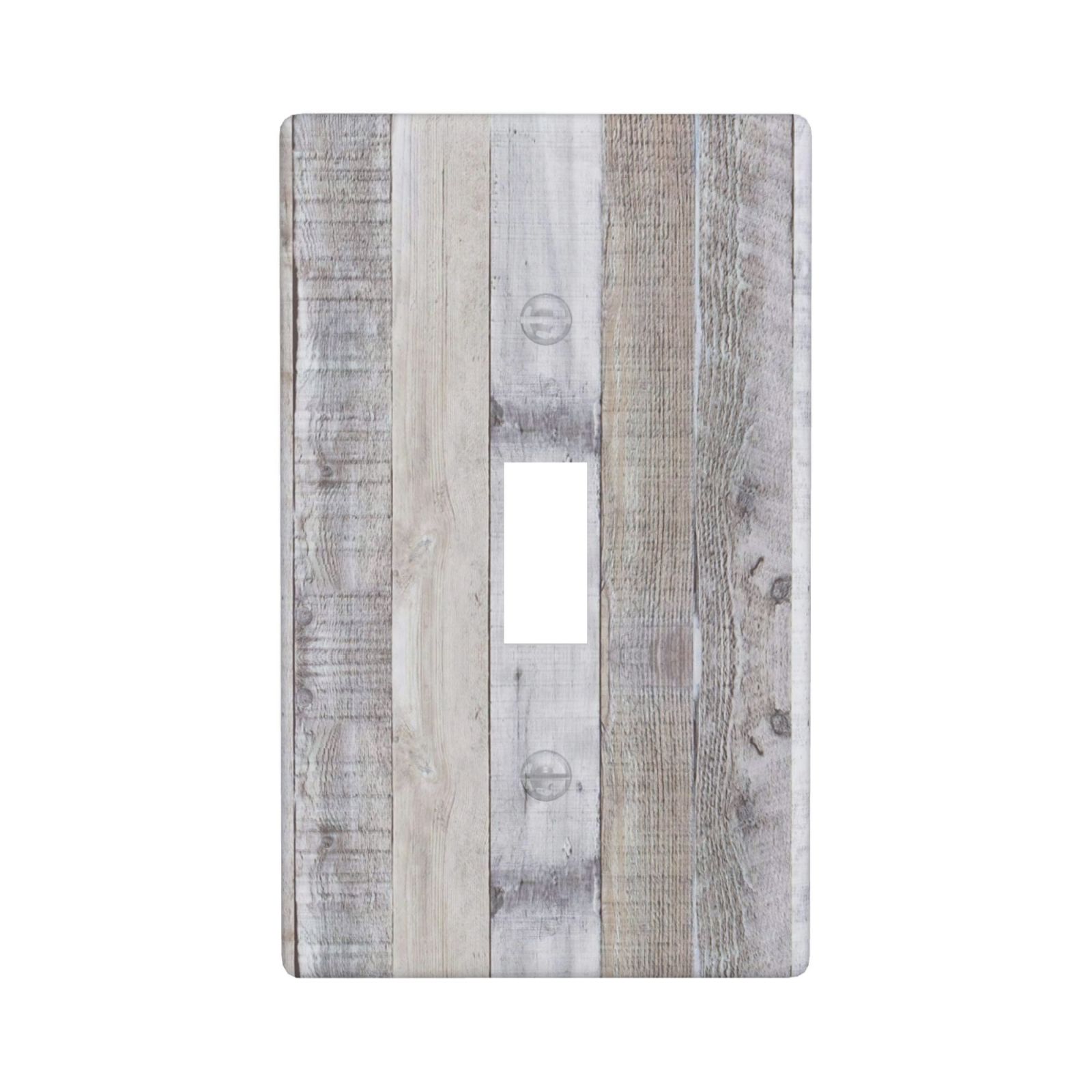 1Pcs White Gray Wood Wooden Grain Wall Plates decorative light switch cover plate Light Switch Cover Plate Decorative Wall Plate outlet covers wall plate