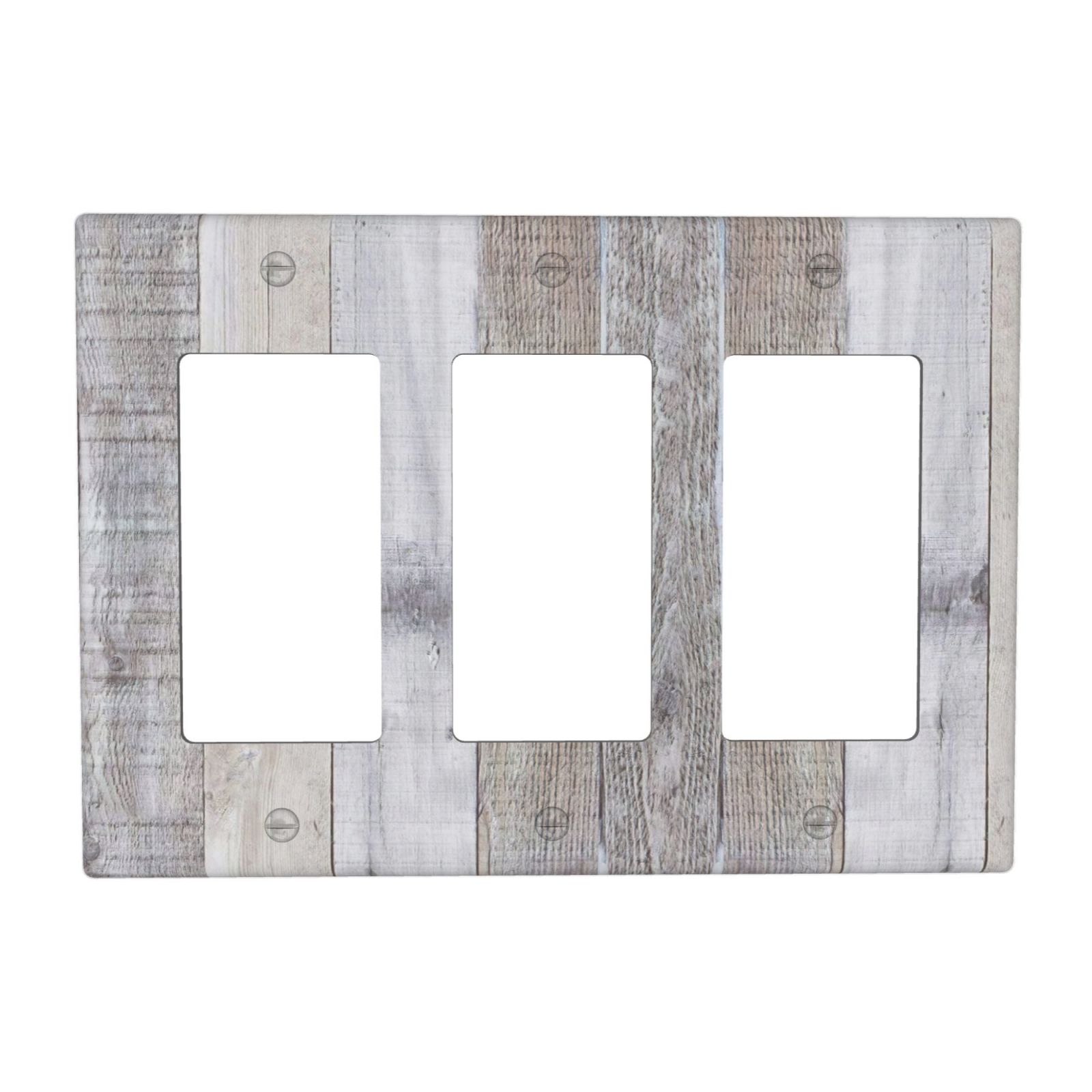 1Pcs White Gray Wood Wooden Grain Wall Plates decorative light switch cover plate Light Switch Cover Plate Decorative Wall Plate outlet covers wall plate