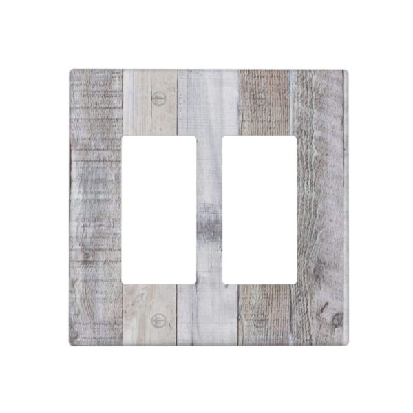 1Pcs White Gray Wood Wooden Grain Wall Plates decorative light switch cover plate Light Switch Cover Plate Decorative Wall Plate outlet covers wall plate