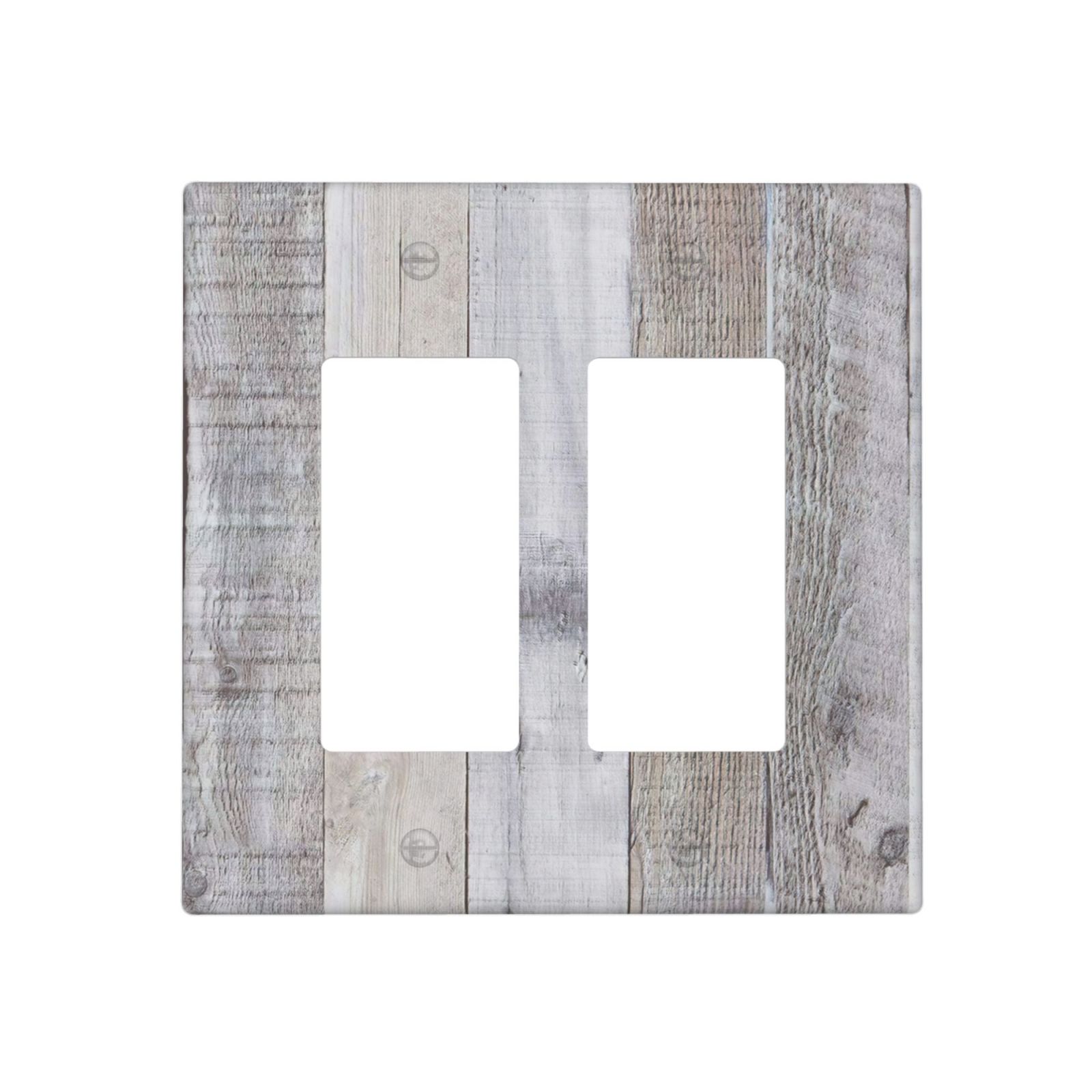 1Pcs White Gray Wood Wooden Grain Wall Plates decorative light switch cover plate Light Switch Cover Plate Decorative Wall Plate outlet covers wall plate