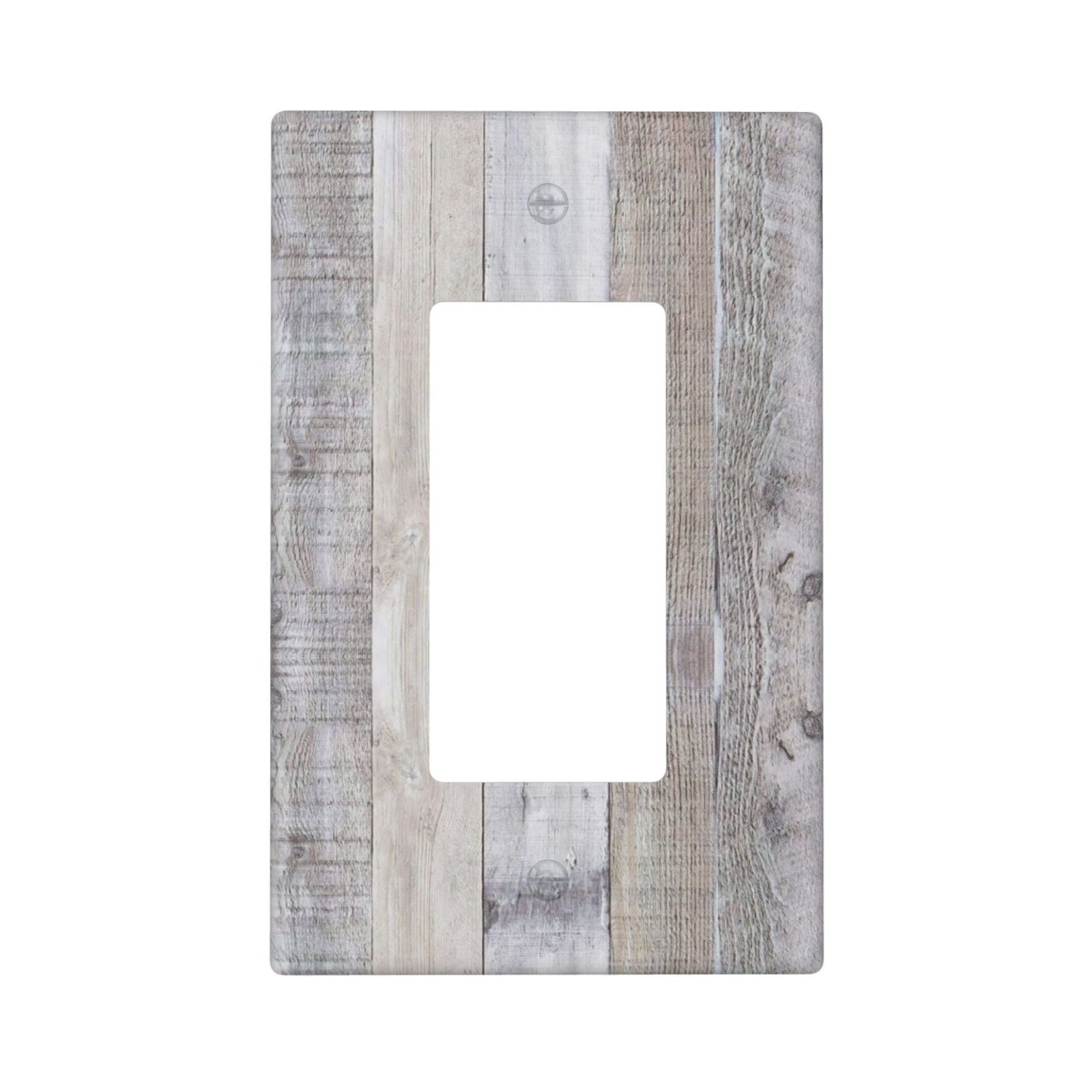 1Pcs White Gray Wood Wooden Grain Wall Plates decorative light switch cover plate Light Switch Cover Plate Decorative Wall Plate outlet covers wall plate