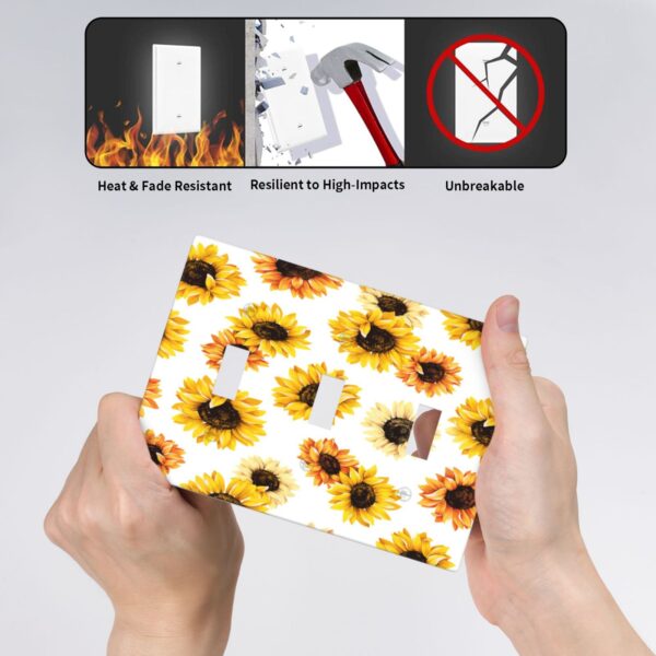 1Pcs sunflower Light Switch Plate  Wall Plate Cover Decorative  Switch Cover Plate  Switch Plates And Outlet Covers  Outlet Covers  Wall Plate Cover Decorative - Image 5