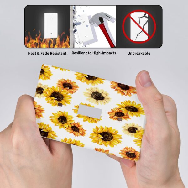 1Pcs sunflower Light Switch Plate  Wall Plate Cover Decorative  Switch Cover Plate  Switch Plates And Outlet Covers  Outlet Covers  Wall Plate Cover Decorative - Image 4