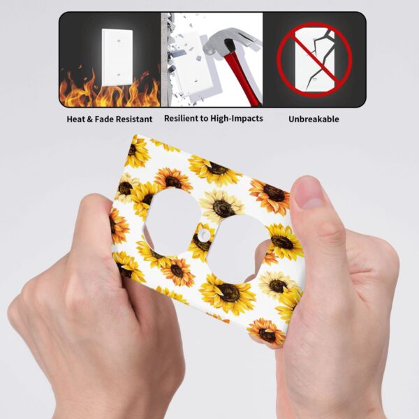 1Pcs sunflower Light Switch Plate  Wall Plate Cover Decorative  Switch Cover Plate  Switch Plates And Outlet Covers  Outlet Covers  Wall Plate Cover Decorative - Image 4