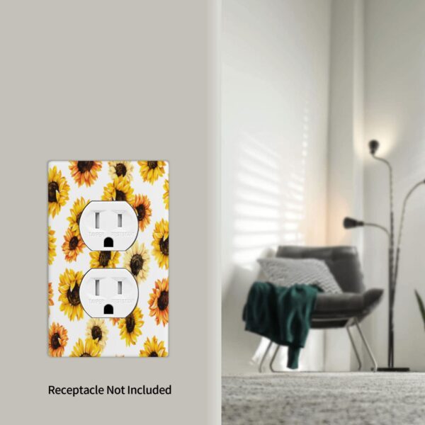 1Pcs sunflower Light Switch Plate  Wall Plate Cover Decorative  Switch Cover Plate  Switch Plates And Outlet Covers  Outlet Covers  Wall Plate Cover Decorative - Image 5
