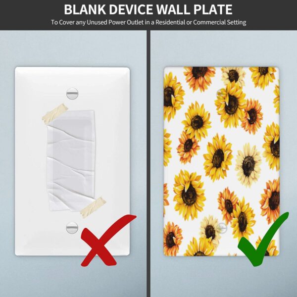 1Pcs sunflower Light Switch Plate  Wall Plate Cover Decorative  Switch Cover Plate  Switch Plates And Outlet Covers  Outlet Covers  Wall Plate Cover Decorative - Image 5