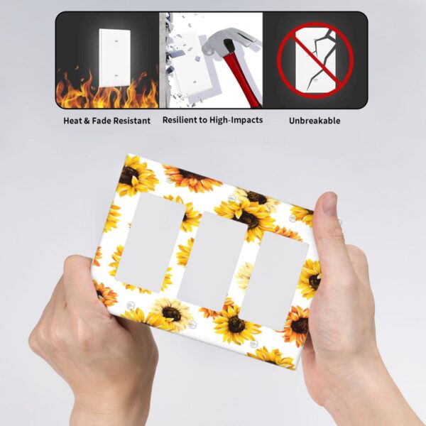 1Pcs sunflower Light Switch Plate  Wall Plate Cover Decorative  Switch Cover Plate  Switch Plates And Outlet Covers  Outlet Covers  Wall Plate Cover Decorative - Image 5