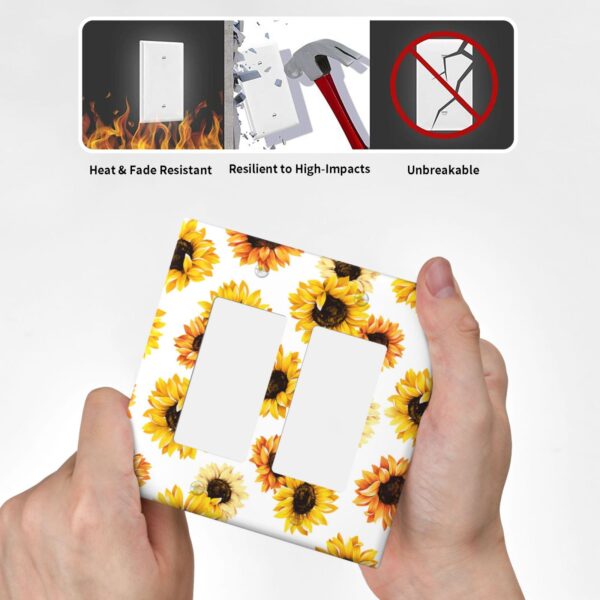 1Pcs sunflower Light Switch Plate  Wall Plate Cover Decorative  Switch Cover Plate  Switch Plates And Outlet Covers  Outlet Covers  Wall Plate Cover Decorative - Image 5