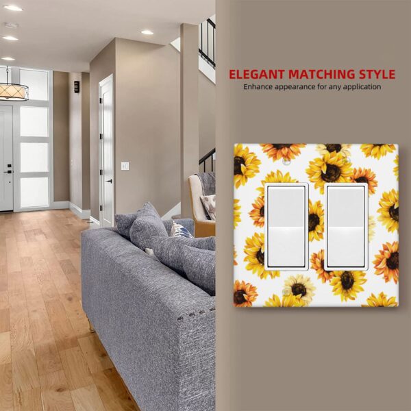 1Pcs sunflower Light Switch Plate  Wall Plate Cover Decorative  Switch Cover Plate  Switch Plates And Outlet Covers  Outlet Covers  Wall Plate Cover Decorative - Image 4