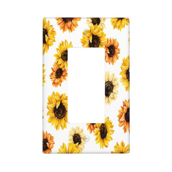 1Pcs sunflower Light Switch Plate  Wall Plate Cover Decorative  Switch Cover Plate  Switch Plates And Outlet Covers  Outlet Covers  Wall Plate Cover Decorative