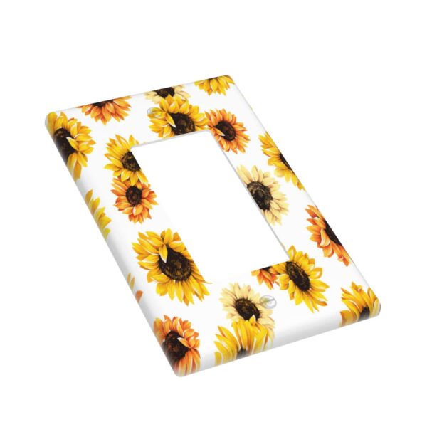 1Pcs sunflower Light Switch Plate  Wall Plate Cover Decorative  Switch Cover Plate  Switch Plates And Outlet Covers  Outlet Covers  Wall Plate Cover Decorative - Image 3