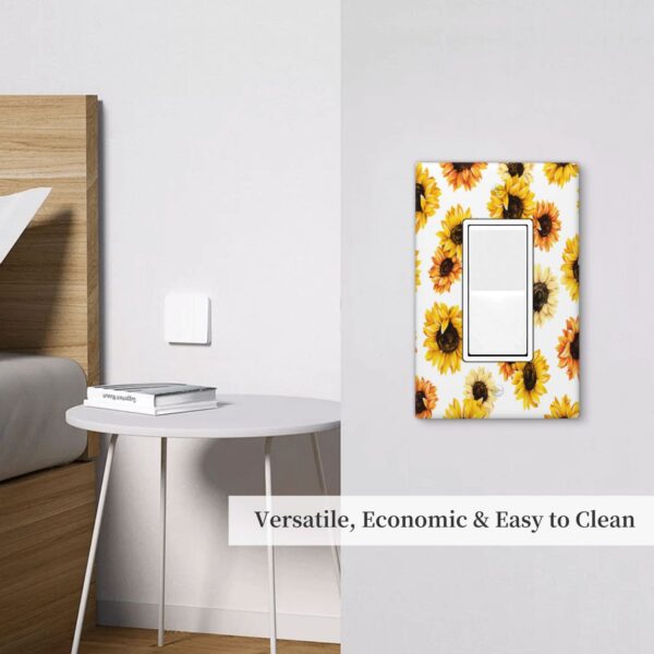 1Pcs sunflower Light Switch Plate  Wall Plate Cover Decorative  Switch Cover Plate  Switch Plates And Outlet Covers  Outlet Covers  Wall Plate Cover Decorative - Image 5