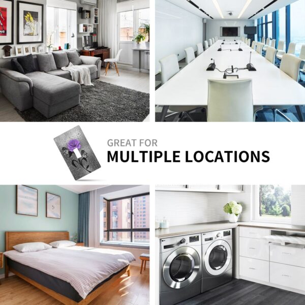 1Pcs A purple flower Switch Plates And Outlet Covers  Wall Plate Cover  Light Switch Plate  Unbreakable Polycarbonate Thermoplastic  Decorative switch and socket covers for home kitchen decoration - Image 6