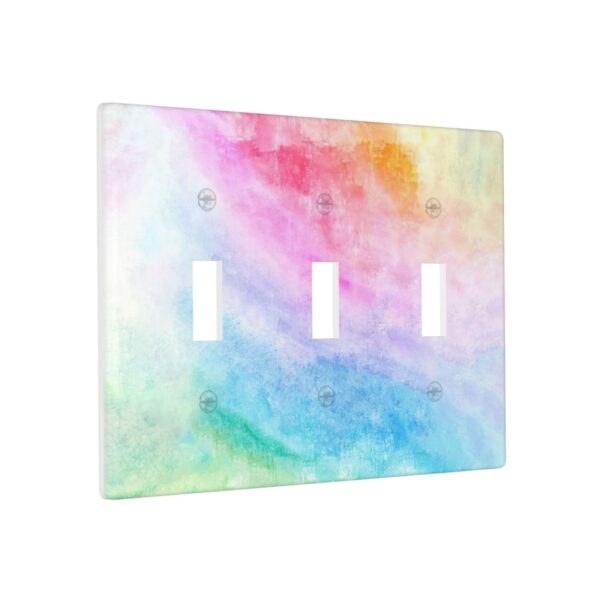 1Pcs Abstract Watercolor Art Switch Plates And Outlet Covers  Wall Plate Cover  Light Switch Plate  Unbreakable Polycarbonate Thermoplastic  Decorative switch and socket covers for home kitchen decoration - Image 2