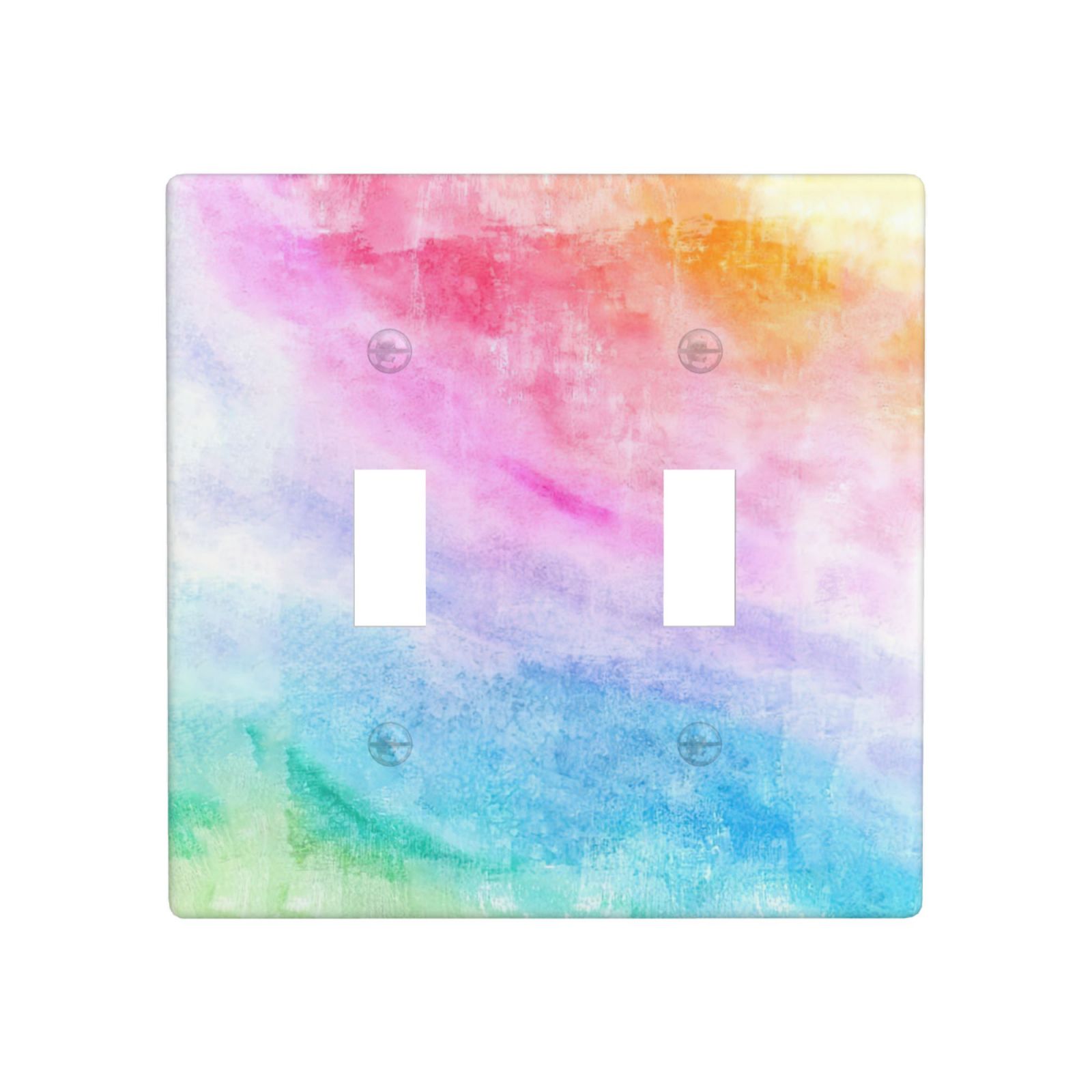 1Pcs Abstract Watercolor Art Switch Plates And Outlet Covers Wall Plate Cover Light Switch Plate Unbreakable Polycarbonate Thermoplastic Decorative switch and socket covers for home kitchen decoration