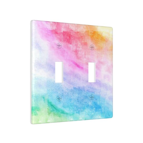 1Pcs Abstract Watercolor Art Switch Plates And Outlet Covers  Wall Plate Cover  Light Switch Plate  Unbreakable Polycarbonate Thermoplastic  Decorative switch and socket covers for home kitchen decoration - Image 3