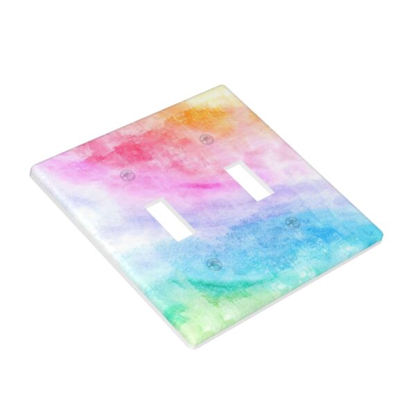 1Pcs Abstract Watercolor Art Switch Plates And Outlet Covers  Wall Plate Cover  Light Switch Plate  Unbreakable Polycarbonate Thermoplastic  Decorative switch and socket covers for home kitchen decoration - Image 2