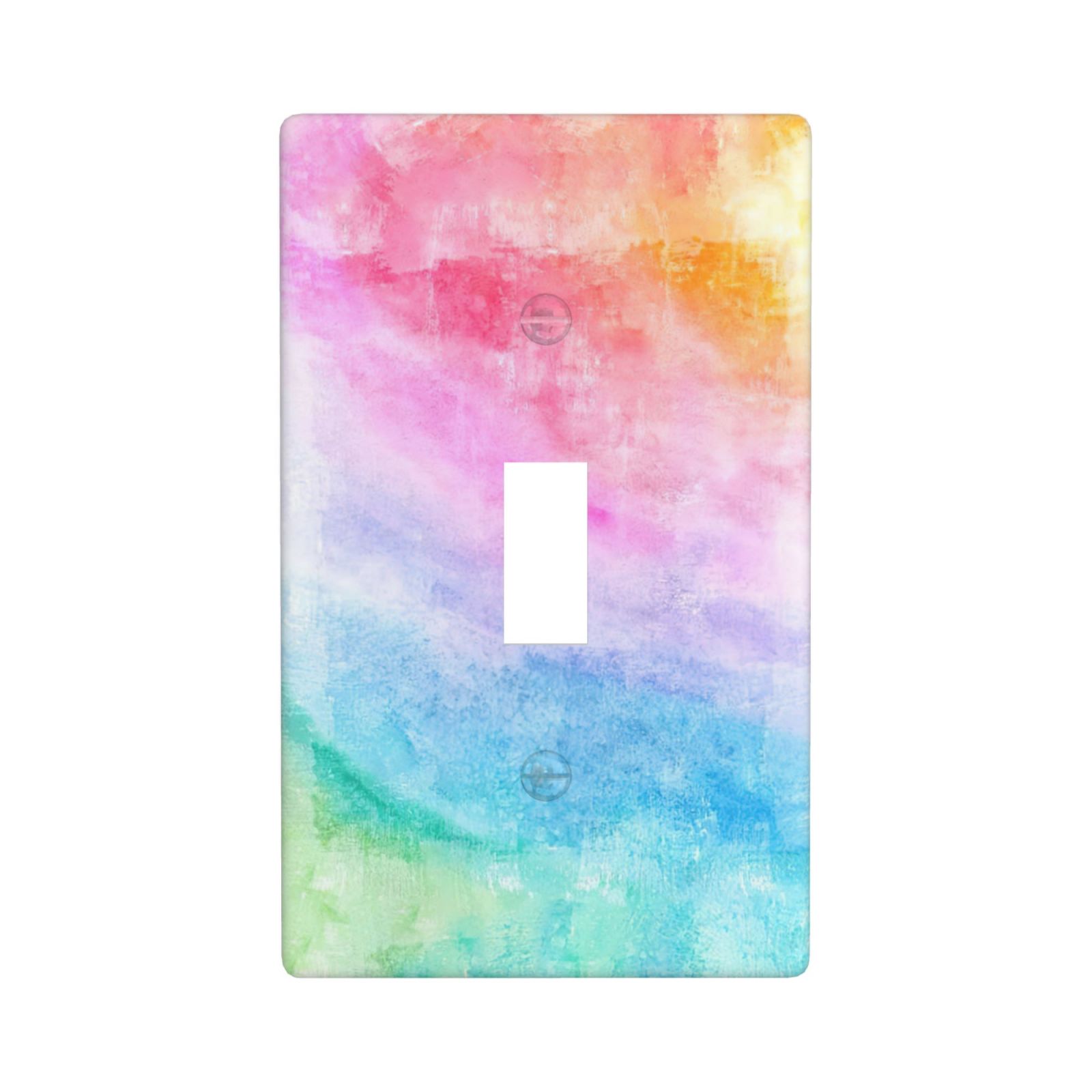 1Pcs Abstract Watercolor Art Switch Plates And Outlet Covers Wall Plate Cover Light Switch Plate Unbreakable Polycarbonate Thermoplastic Decorative switch and socket covers for home kitchen decoration