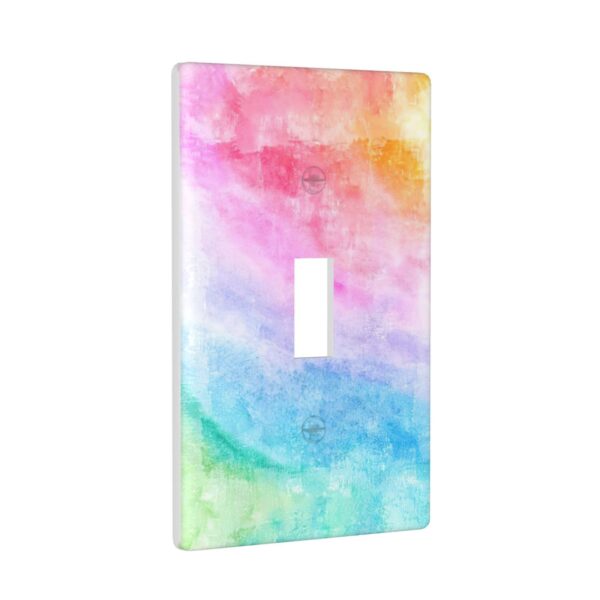 1Pcs Abstract Watercolor Art Switch Plates And Outlet Covers  Wall Plate Cover  Light Switch Plate  Unbreakable Polycarbonate Thermoplastic  Decorative switch and socket covers for home kitchen decoration - Image 2