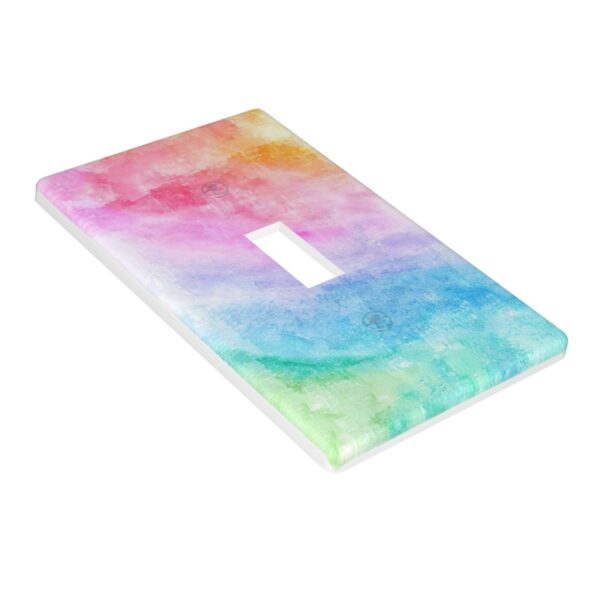 1Pcs Abstract Watercolor Art Switch Plates And Outlet Covers  Wall Plate Cover  Light Switch Plate  Unbreakable Polycarbonate Thermoplastic  Decorative switch and socket covers for home kitchen decoration - Image 3