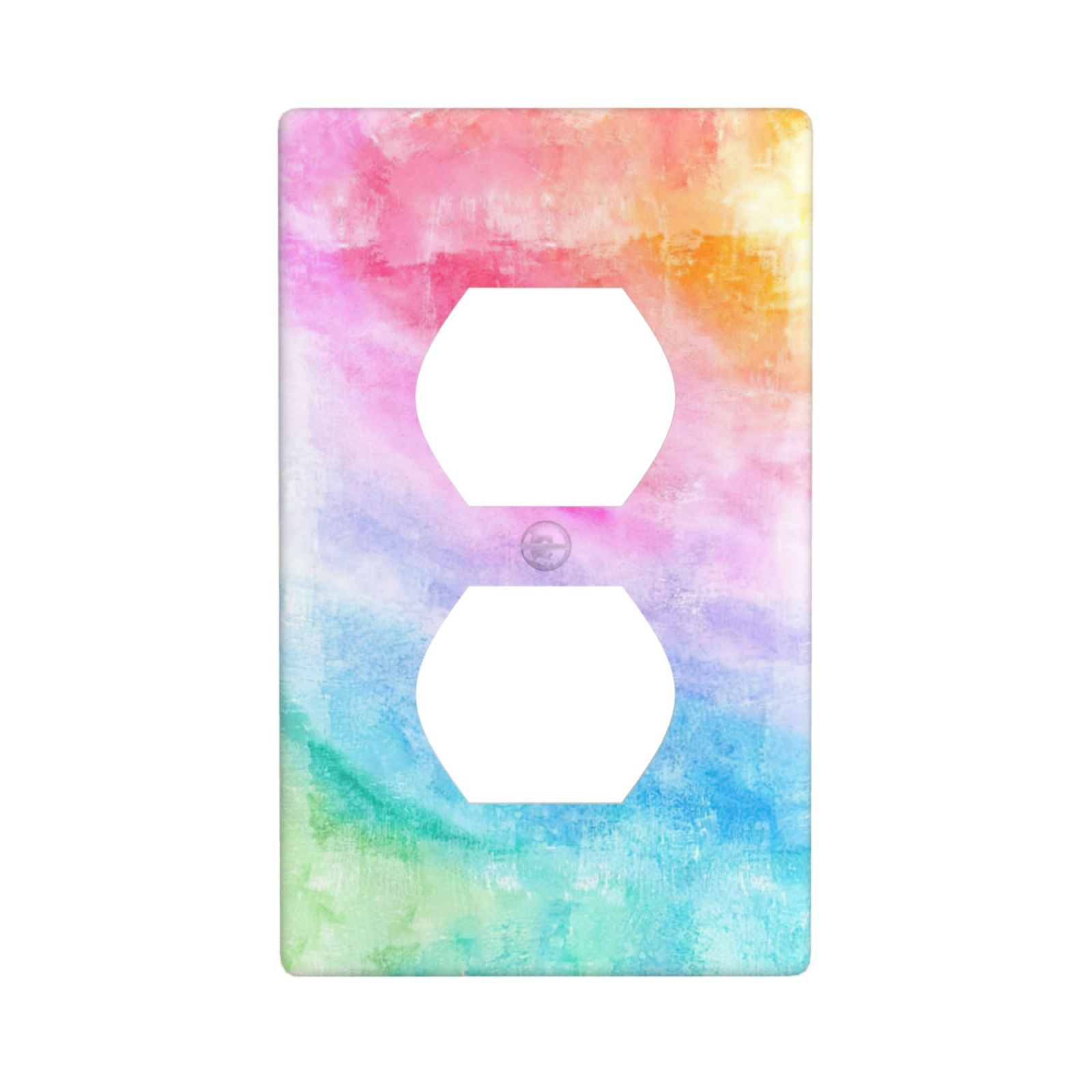 1Pcs Abstract Watercolor Art Switch Plates And Outlet Covers Wall Plate Cover Light Switch Plate Unbreakable Polycarbonate Thermoplastic Decorative switch and socket covers for home kitchen decoration
