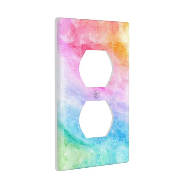 1Pcs Abstract Watercolor Art Switch Plates And Outlet Covers  Wall Plate Cover  Light Switch Plate  Unbreakable Polycarbonate Thermoplastic  Decorative switch and socket covers for home kitchen decoration - Image 3