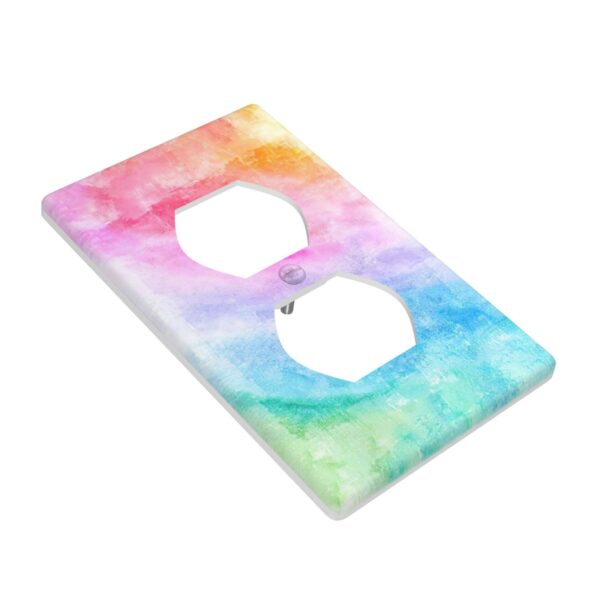 1Pcs Abstract Watercolor Art Switch Plates And Outlet Covers  Wall Plate Cover  Light Switch Plate  Unbreakable Polycarbonate Thermoplastic  Decorative switch and socket covers for home kitchen decoration - Image 2