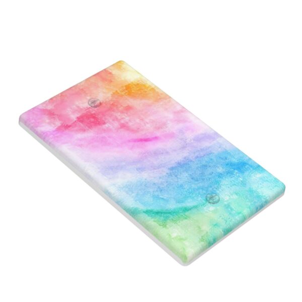 1Pcs Abstract Watercolor Art Switch Plates And Outlet Covers  Wall Plate Cover  Light Switch Plate  Unbreakable Polycarbonate Thermoplastic  Decorative switch and socket covers for home kitchen decoration - Image 2